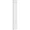 Ekena Millwork Plain PVC Pilaster w/Decorative Capital & Base, 12"W x 60"H x 2"P PILP12X060SM02-2 - alternate 3